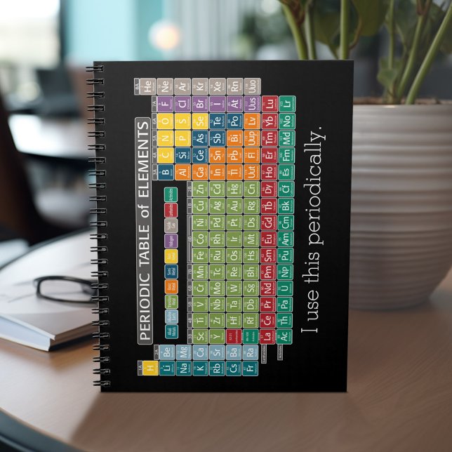 Periodically Periodic Table of Elements - Students Notebook (Personalized notebook with Periodic Table of Elements - can customize completely)