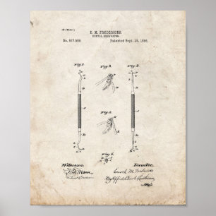 Periodontal Curette - Dental Excavator Patent - Ol Poster