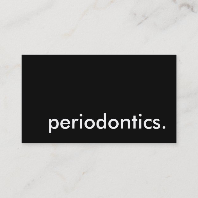 periodontics. business card (Front)