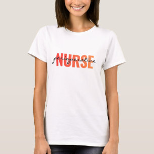 Perioperative Nurse Modern Typography T-Shirt