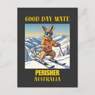 Perisher Australia Ski Resort Postcard