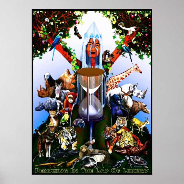 "Perishing In The Lap Of Luxury" by Aleta 2017 Poster (Front)