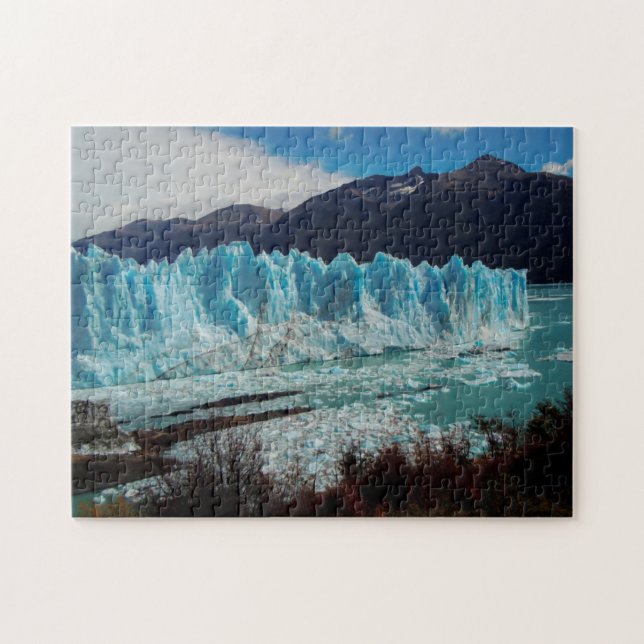 Perito Moreno Glacier Front In The Andes Jigsaw Puzzle (Horizontal)