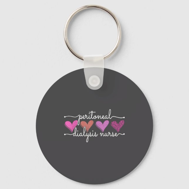 Peritoneal Dialysis Nurse Kidney Disease Funny Nur Key Ring (Front)