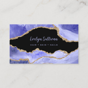 periwinkle agate QR code business card