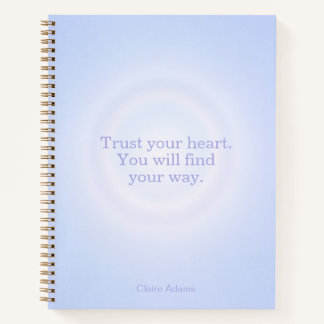 Periwinkle Aura Message Notebook