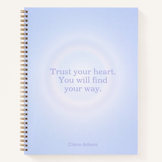Periwinkle Aura Message Notebook (Front)