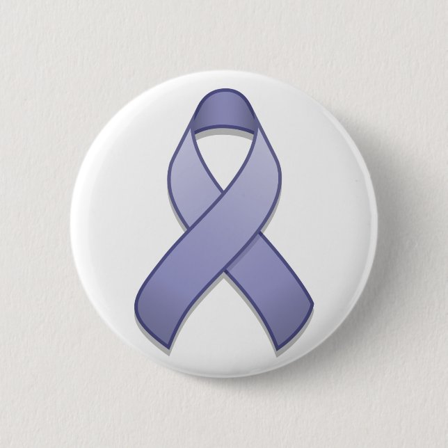 Periwinkle Awareness Ribbon Button (Front)