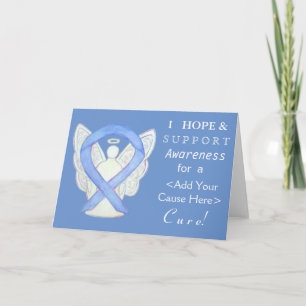 Periwinkle Awareness Ribbon Custom Angel Cards
