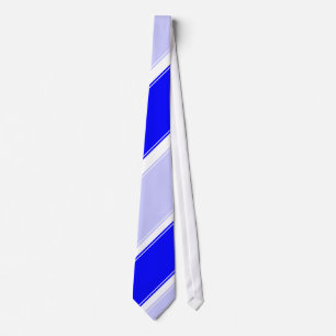 Periwinkle Blue and White Club Tie