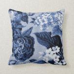 Periwinkle Blue Botanical Floral Toile No.1 Cushion<br><div class="desc">When you can’t carpet the world around you, Floral Toile It All! If you love floral toile, check out my store and go to Collections to see everything Floral Toile. See something you like but it’s not quite right, something is missing, or you need help with Customise This Product? Contact...</div>