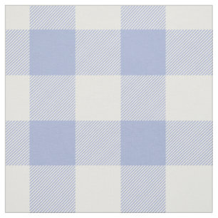 Periwinkle Blue Buffalo Check Pattern Fabric