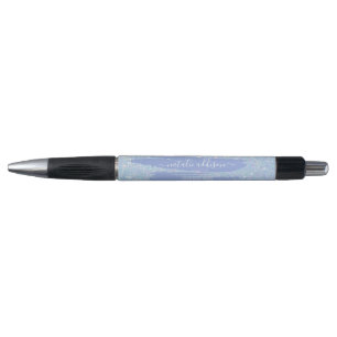 Periwinkle Blue Glitter Promotional Pen