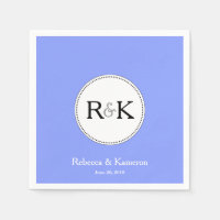 Periwinkle Blue Monogrammed Wedding