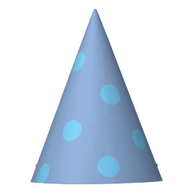 Periwinkle Blue on Blue Party Hat (Front)