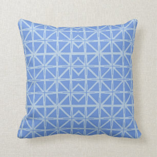 periwinkle Blue Pattern Throw Pillow