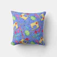 Periwinkle Blue Sewing Notions Decorative Pillow
