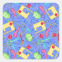 Periwinkle Blue Sewing Notions Sticker