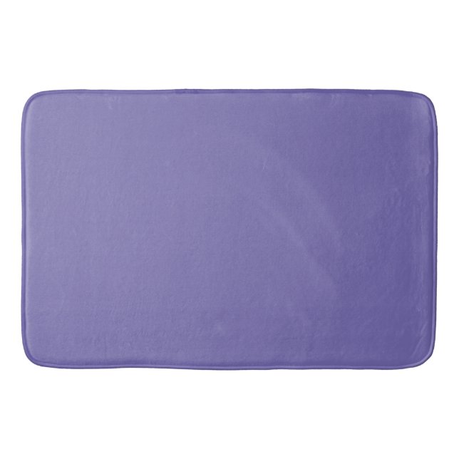 Periwinkle Blue : Solid Colour Bath Mat (Front)