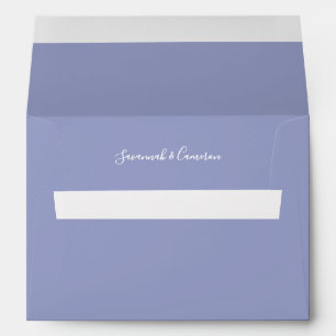 Periwinkle Blue Wedding Envelope w/ Custom address