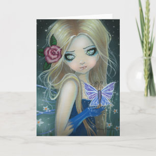 Periwinkle Butterfly Greeting Card ~ Blank