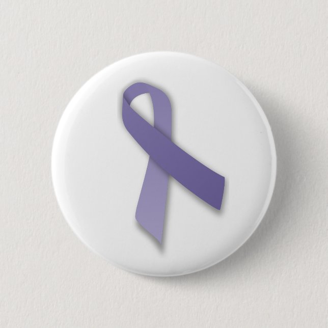 Periwinkle Cancer and Political Statement Ribbon 6 Cm Round Badge (Front)