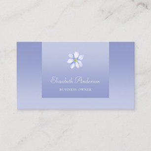 Periwinkle Flower Business Owner Card