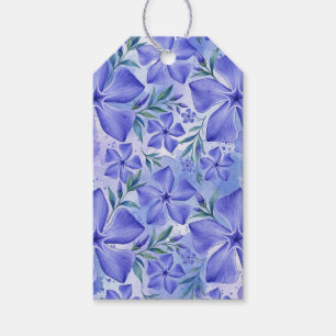 Periwinkle Flowers Blue Violet Vinca Blossoms Gift Tags