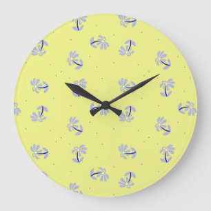 Periwinkle Flowers clock