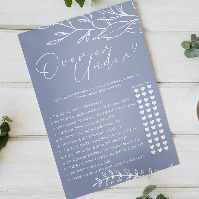 Periwinkle Flowers Game Over Under Flyer (Creator Uploaded)