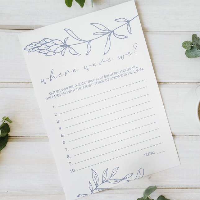 Periwinkle Flowers Game Where Were We Flyer (Creator Uploaded)