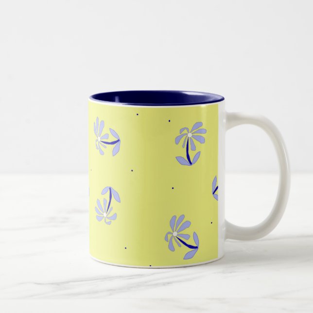 Periwinkle Flowers mug (Right)