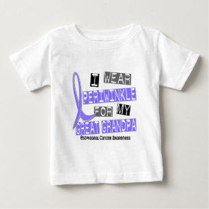 Periwinkle For My Great Grandpa Oesophageal Cancer Baby T-Shirt