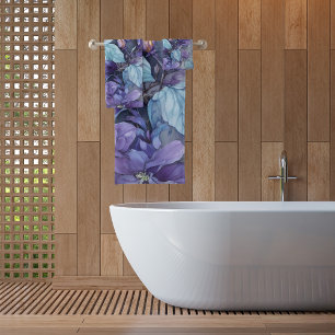 Periwinkle Garden Bath Towel Set