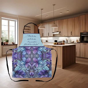 Periwinkle Garden Customisable Apron