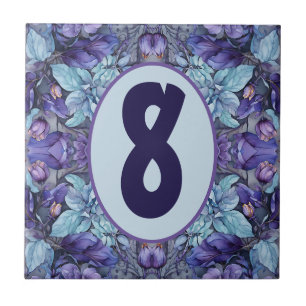 Periwinkle Garden Customisable Ceramic Tile