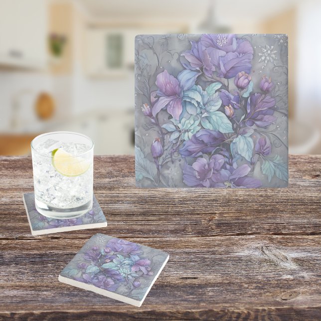 Periwinkle Garden  Stone Coaster (Creator Uploaded)