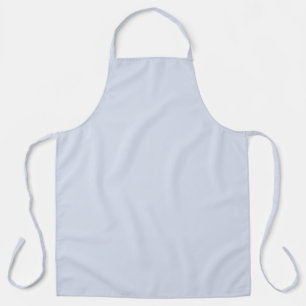 Periwinkle Grey Soft Pale White Pastel Solid Colou Apron