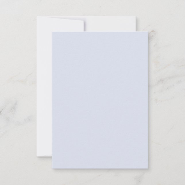 Periwinkle Grey Soft Pale White Pastel Solid Colou Card (Front)