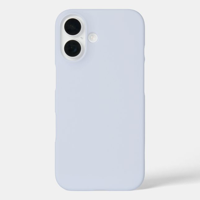 Periwinkle Grey Soft Pale White Pastel Solid Colou Case-Mate iPhone Case (Back)