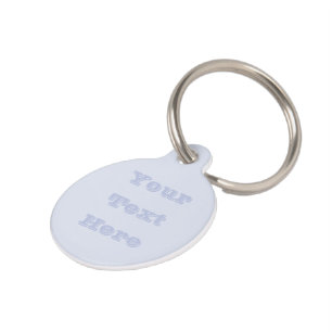 Periwinkle Grey Soft Pale White Pastel Solid Colou Pet Tag
