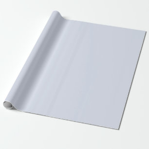 Periwinkle Grey Soft Pale White Pastel Solid Colou Wrapping Paper