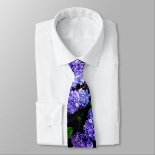Periwinkle Hydrangeas Tie