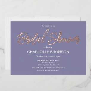 Periwinkle Minimalist Script Bridal Shower