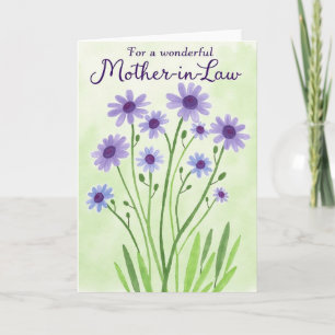 Periwinkle Mother In Law Day Card
