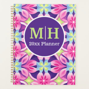 Periwinkle, Pink, and Lime Wild Planner