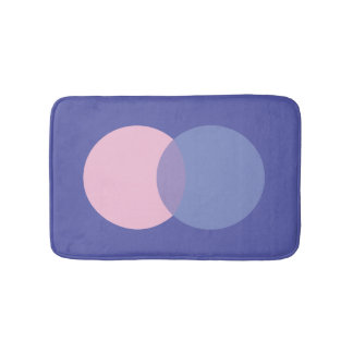 Periwinkle & Pink Bath Mat