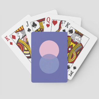 Periwinkle & Pink Playing Cards
