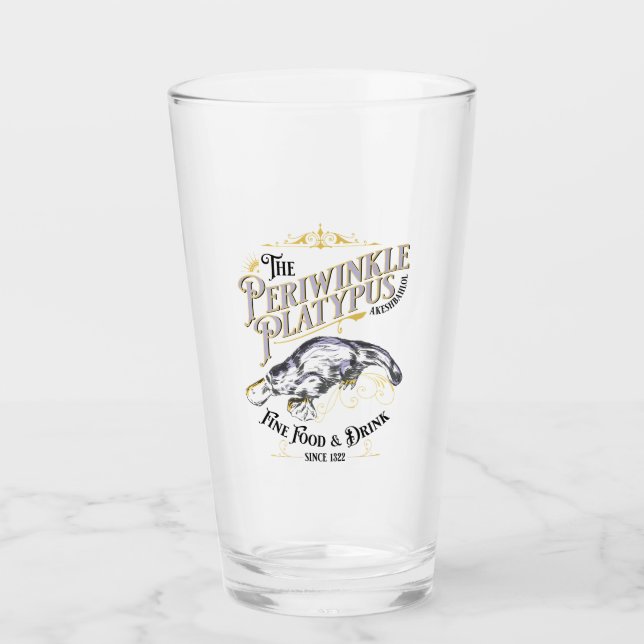 Periwinkle Platypus Glass (Front)