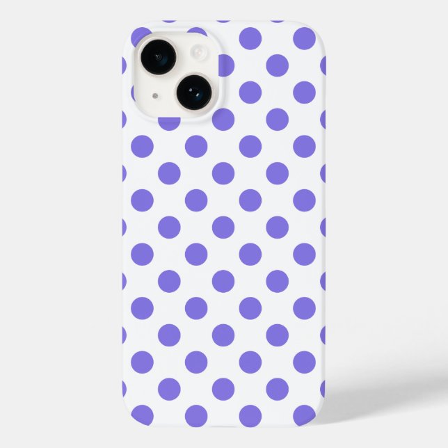 Periwinkle polka dots  Case-Mate iPhone case (Back)